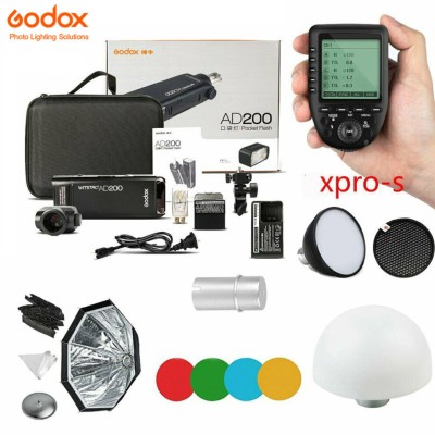 Godox 2.4 TTL HSS AD200 Flash+AD-S2 S11 S7+Xpro-S Trigger for Sony Kit 
